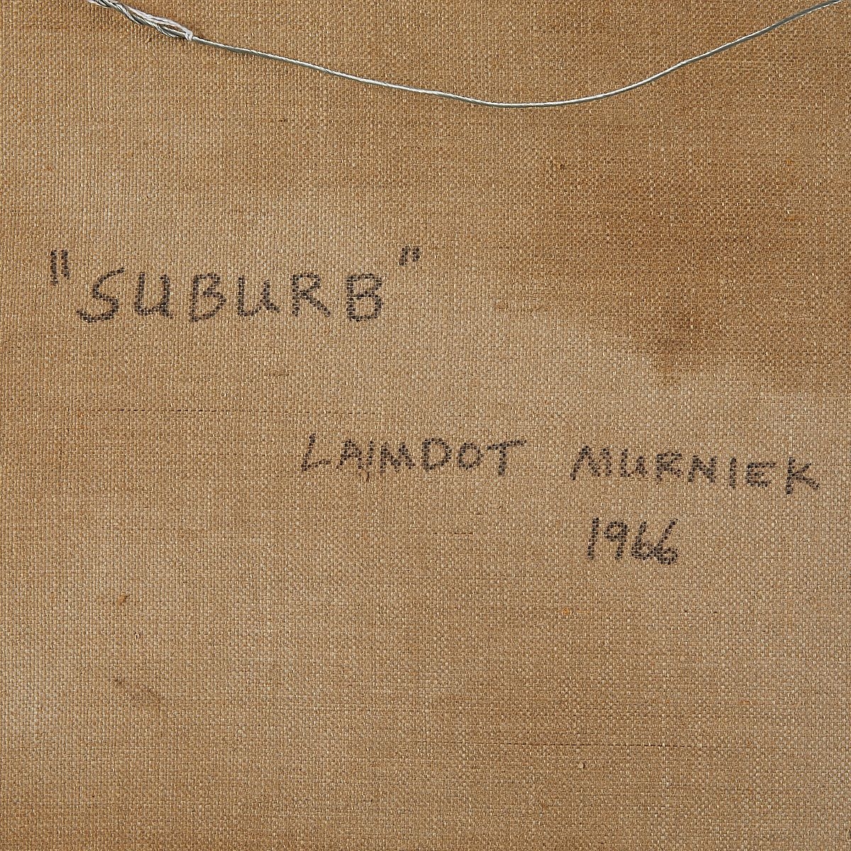 Artwork by Laimdot Murniek, Suburb, Made of Oil on canvas