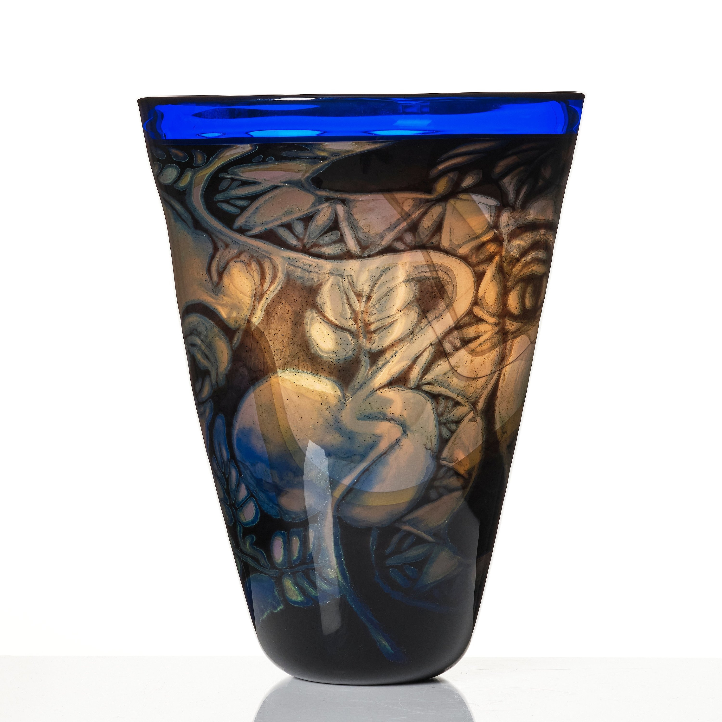 Artwork by Eva Englund, A 'graal' glass vase, Made of glass