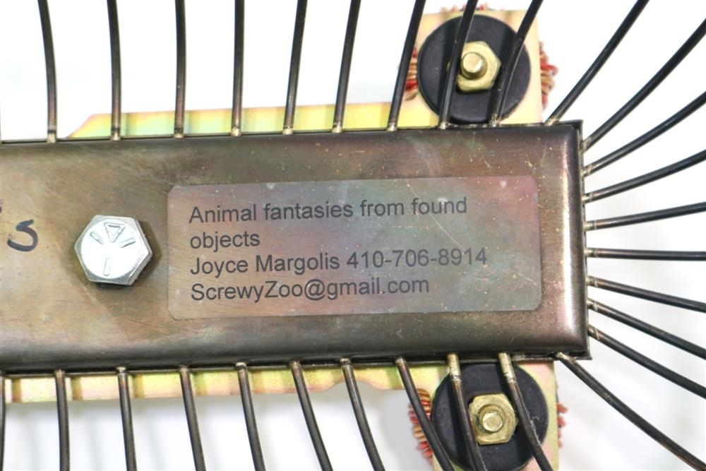 Artwork by Joyce W. Margolis, Animal Fantasies From Found Objects, Made of Mixed media with computer parts, breadbaskets, funnels, etc