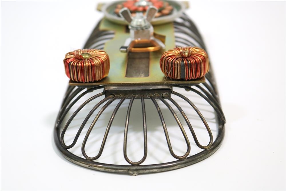 Artwork by Joyce W. Margolis, Animal Fantasies From Found Objects, Made of Mixed media with computer parts, breadbaskets, funnels, etc