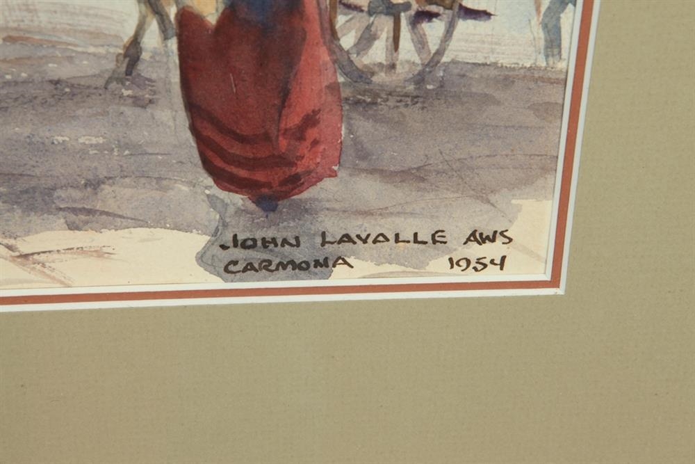 Artwork by John Lavalle, Moorish Gate, Carmona (Spain), 1954, Made of Watercolor on paper