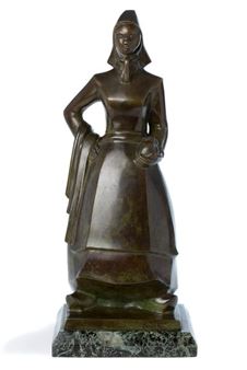 Woman (Breton?) with fichu - Nito Marquez