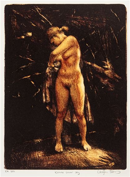 Kvinne snur seg by Vebjørn Sand