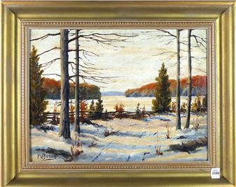 Untitled: Winter Landscape - F.w. Butson