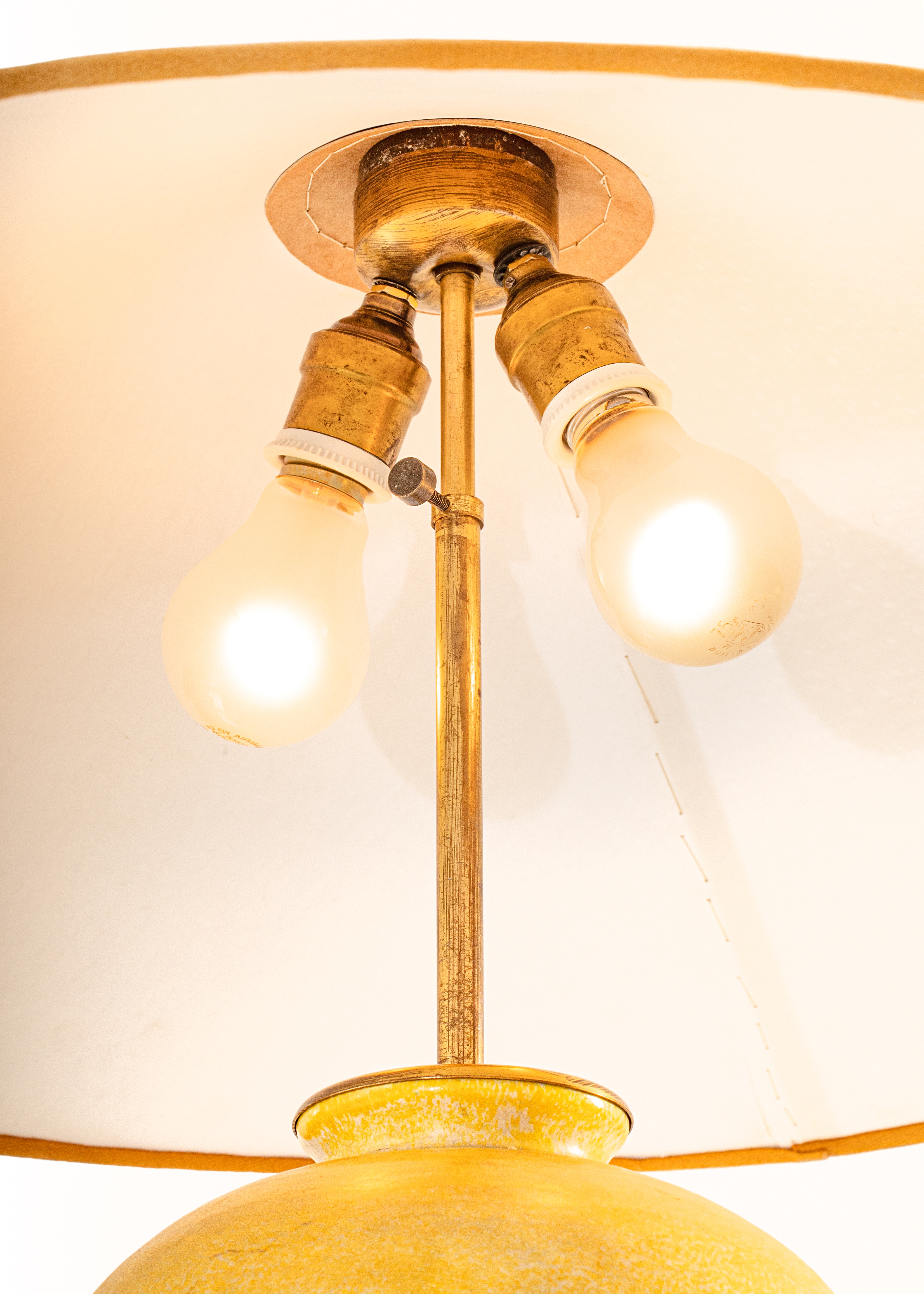 Artwork by Elna Kiljander, Lamp, Made of Ceramic, brass