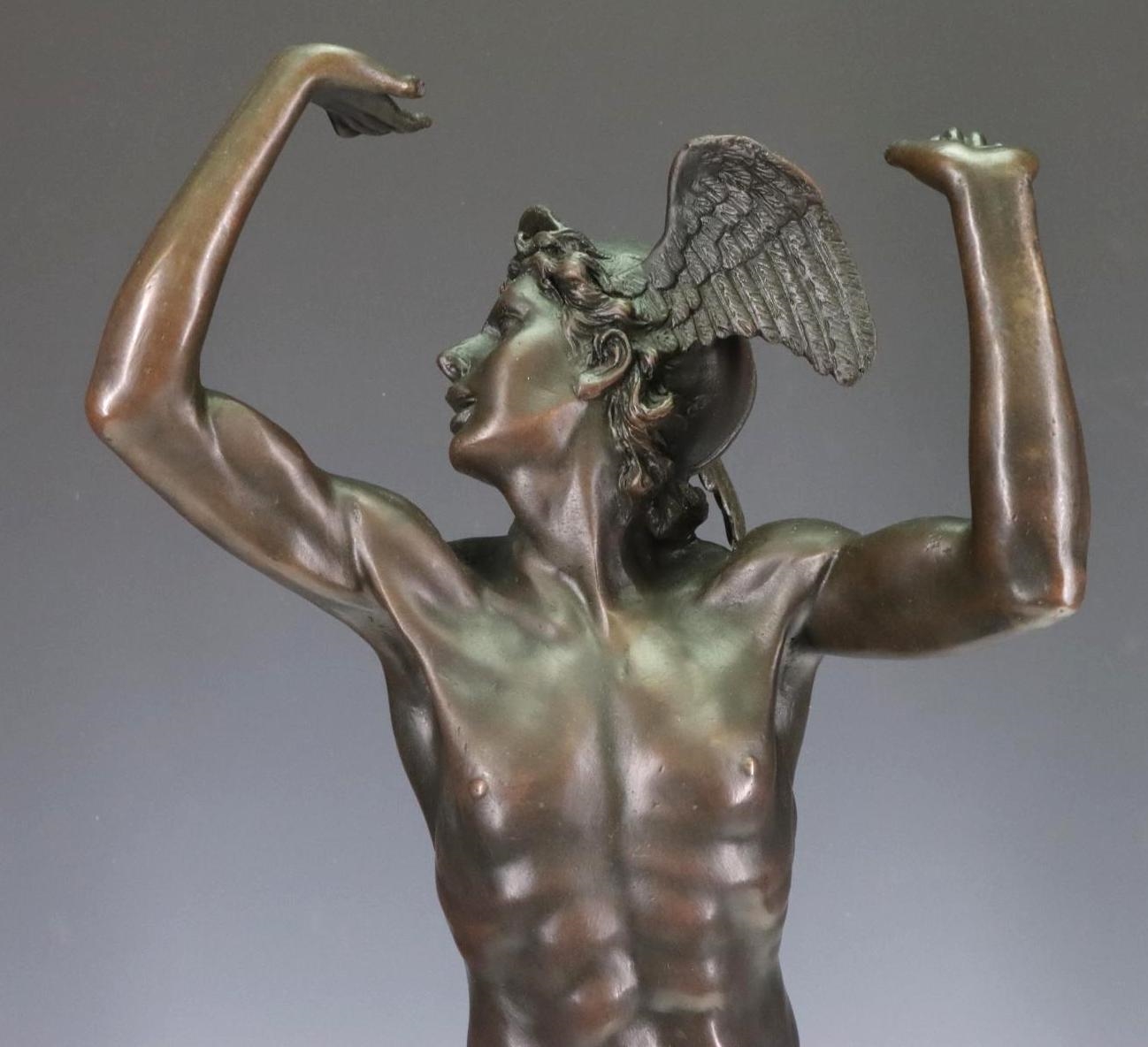 Artwork by Benvenuto Cellini, Merourio (Mercury), Made of Bronze