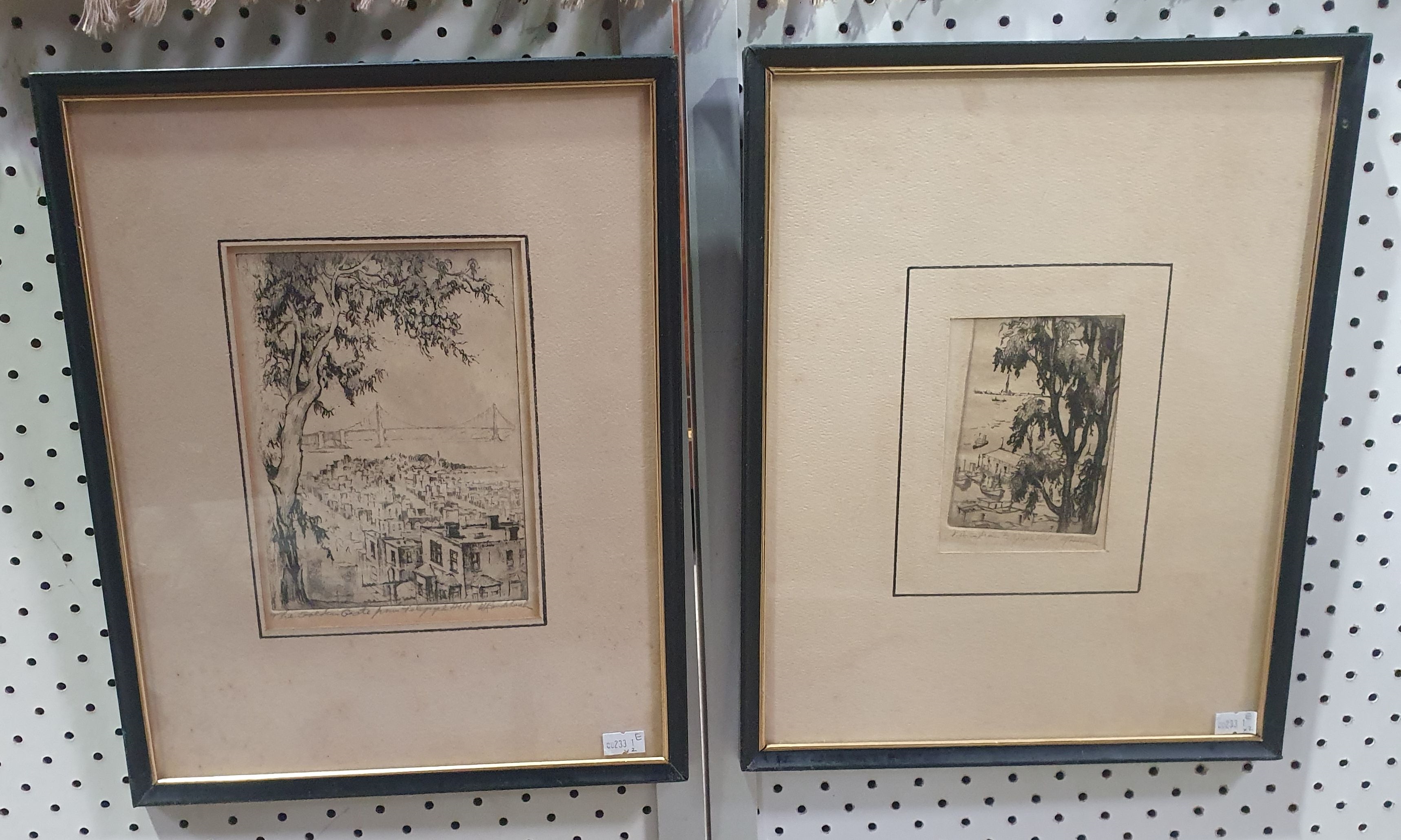 Harriet Roudebush | The Golden Gate from Telegraph Hill ; and View from ...