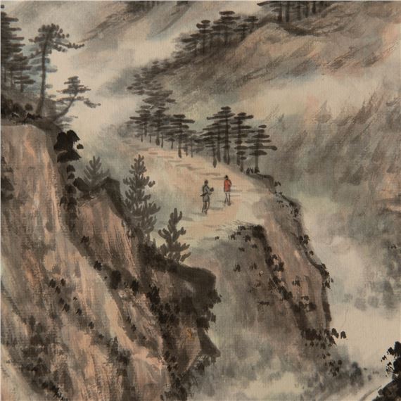 Chen Nianbai | 陳年柏山水橫幅A Chinese landscape painting | MutualArt