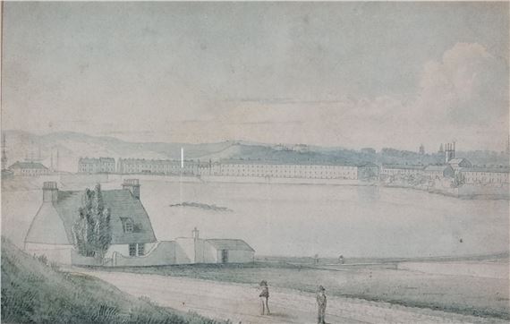Millbay, Plymouth by H. Worsley, circa 1826