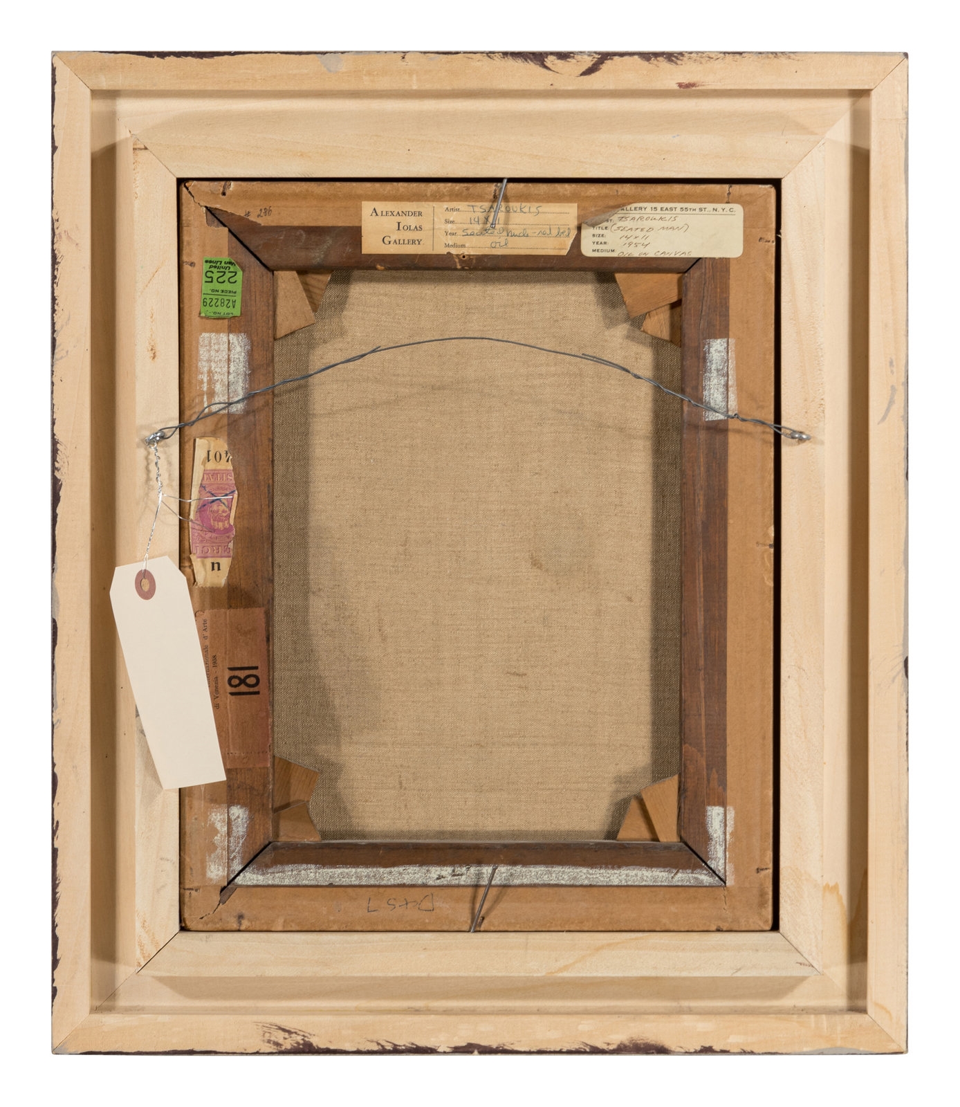 Artwork by Yannis Tsarouchis, Untitled (Seated Man), Made of oil on canvas