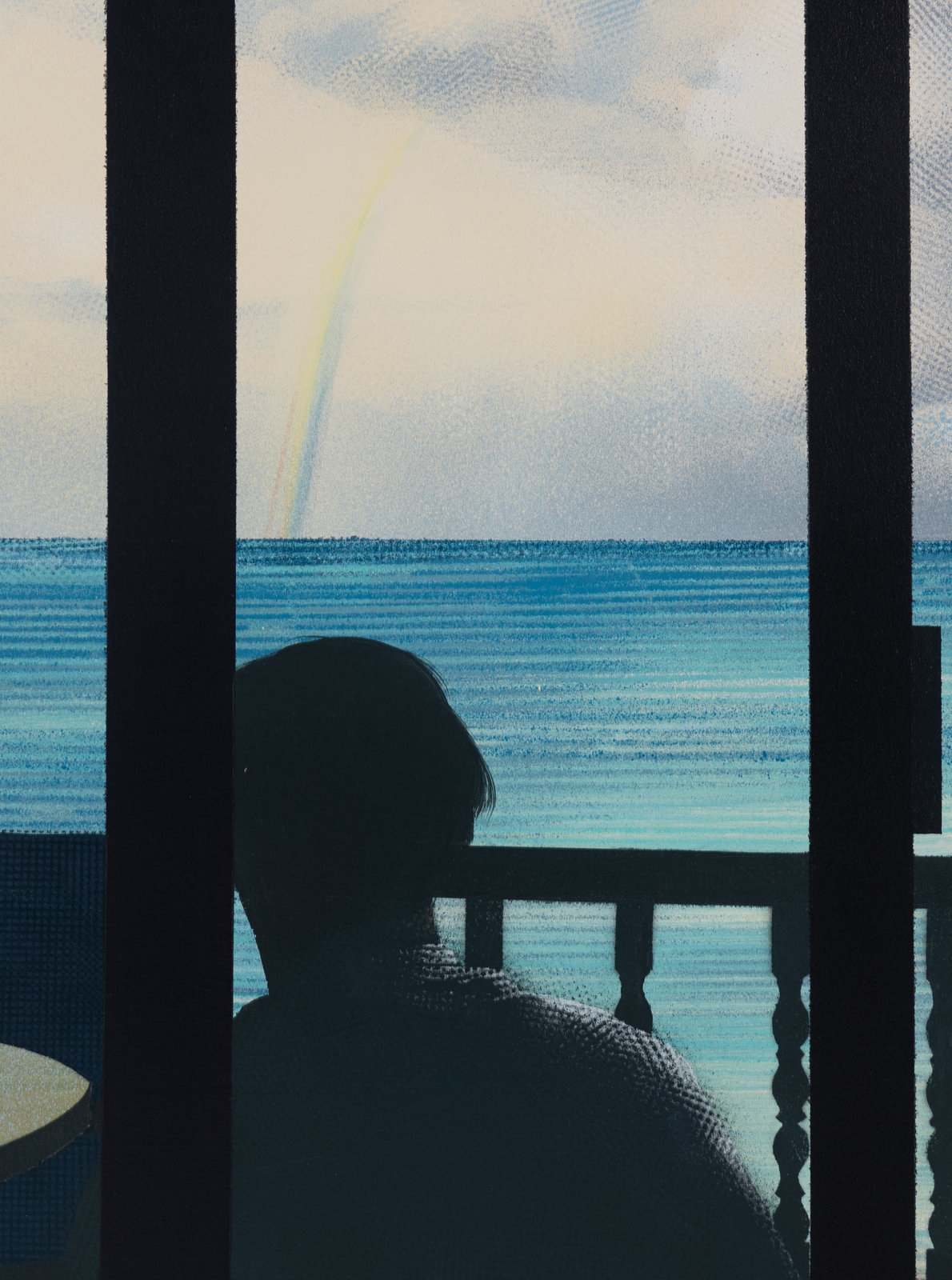 Artwork by Maud Gatewood, St. Maarten's Balcony, Made of acrylic on canvas