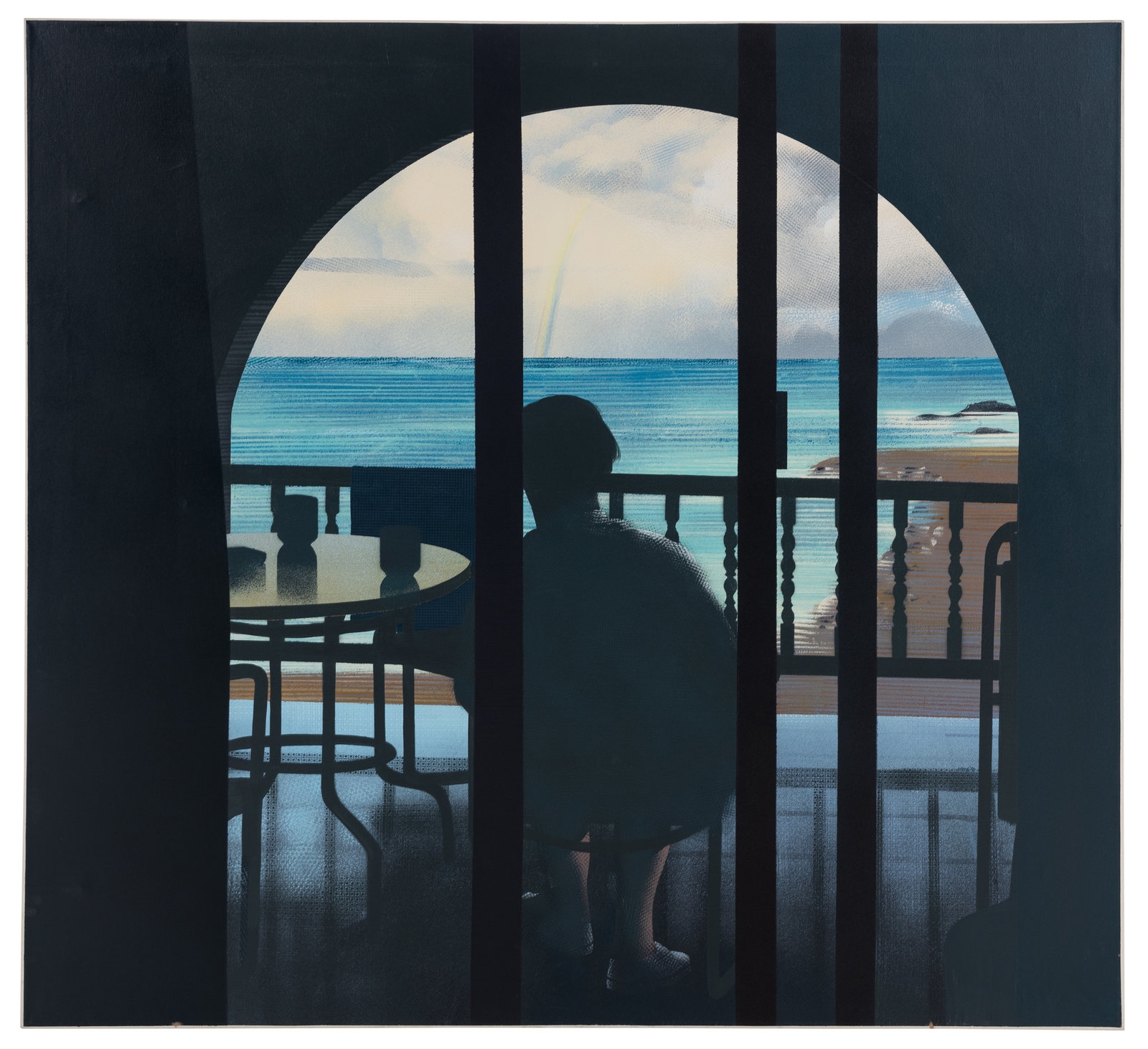 Artwork by Maud Gatewood, St. Maarten's Balcony, Made of acrylic on canvas
