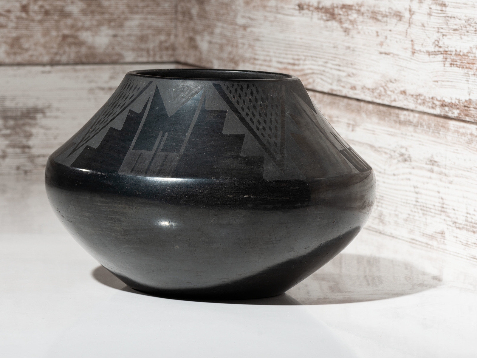 Artwork by Maria Montoya Martinez, Untitled, Made of Blackware Pottery