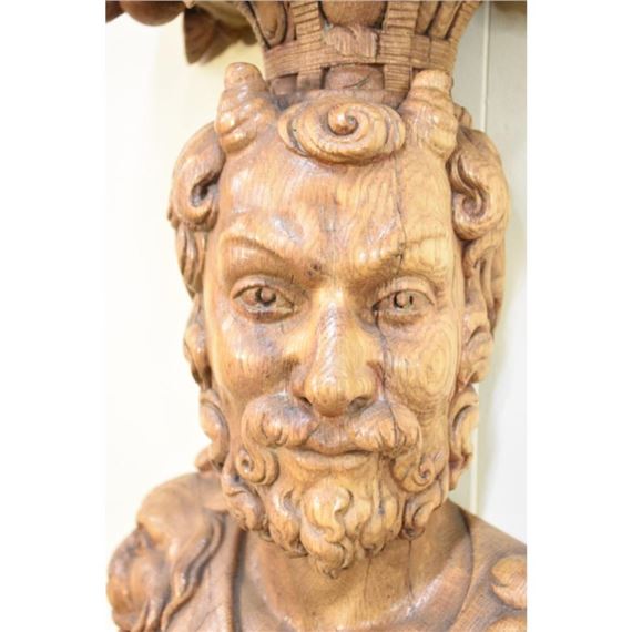 Italian School, 19th Century | A rare pair of 19th century carved ...