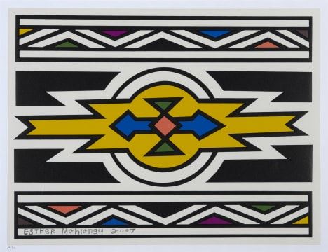 Untitled (2007) by Esther Mahlangu, dated 2007