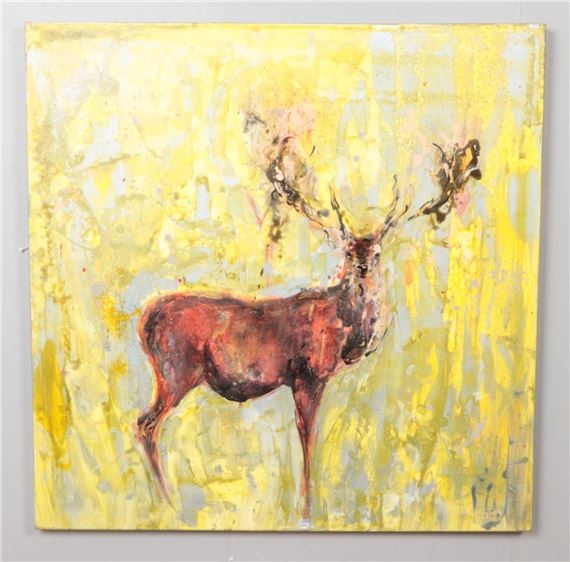 study of a Stag. by Andrew Coombes