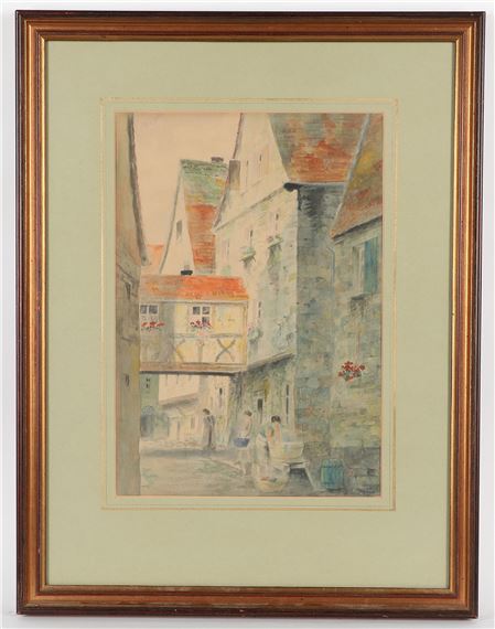 Ansicht in Rothenburg - Monogrammist H.D.