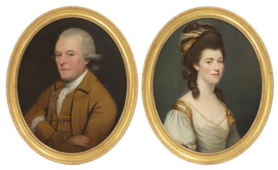 George Romney | Portrait of Mr Jack half-length with folded arms in a ...