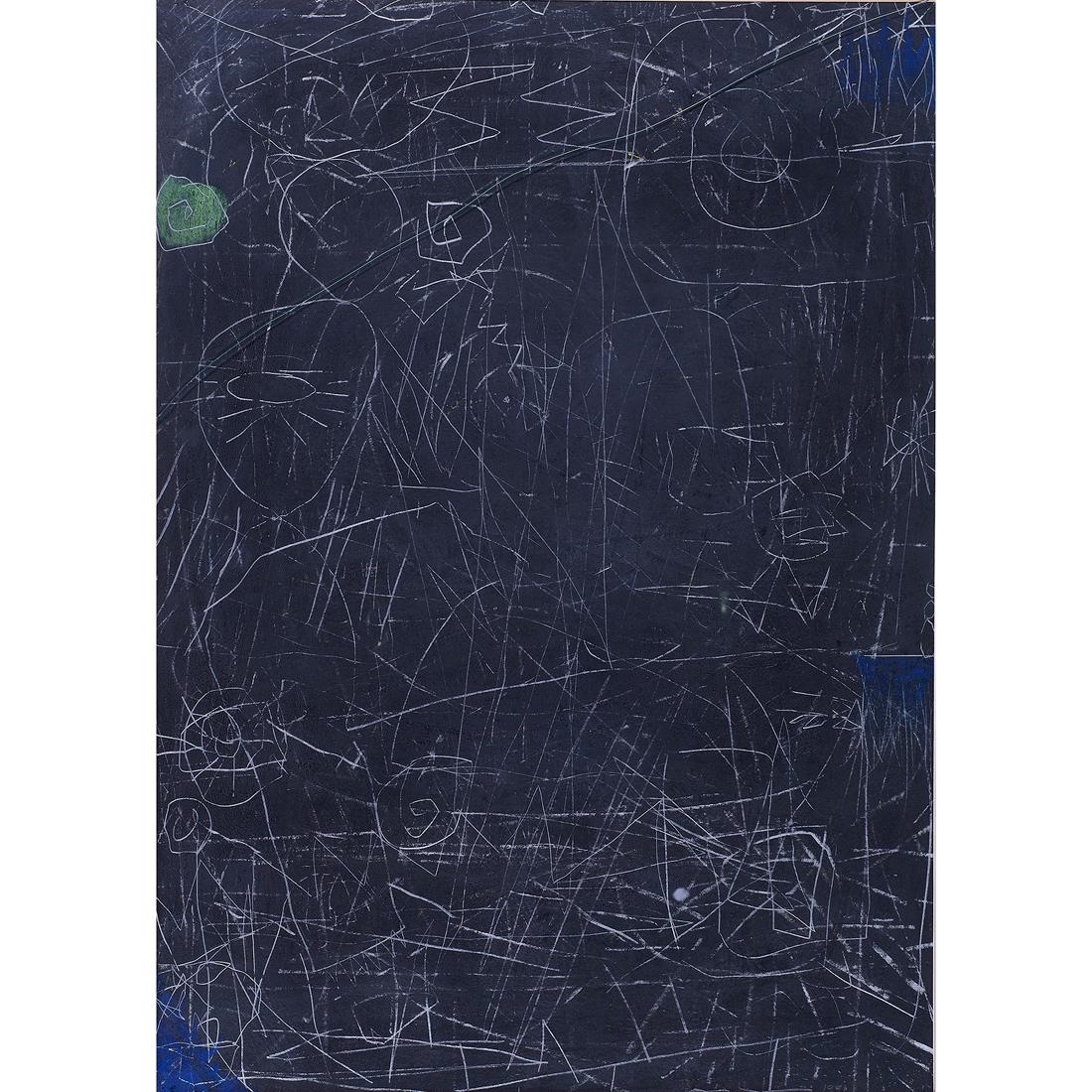 Artwork by Mike Henderson, Elephant, Made of charcoal, pencil, and chalk on paper