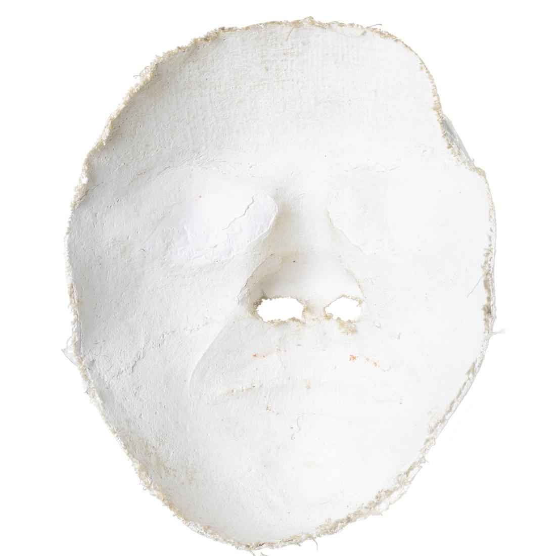 Artwork by Ruth Asawa, Mask of Roy Baxter, Made of plaster gauze sculpture
