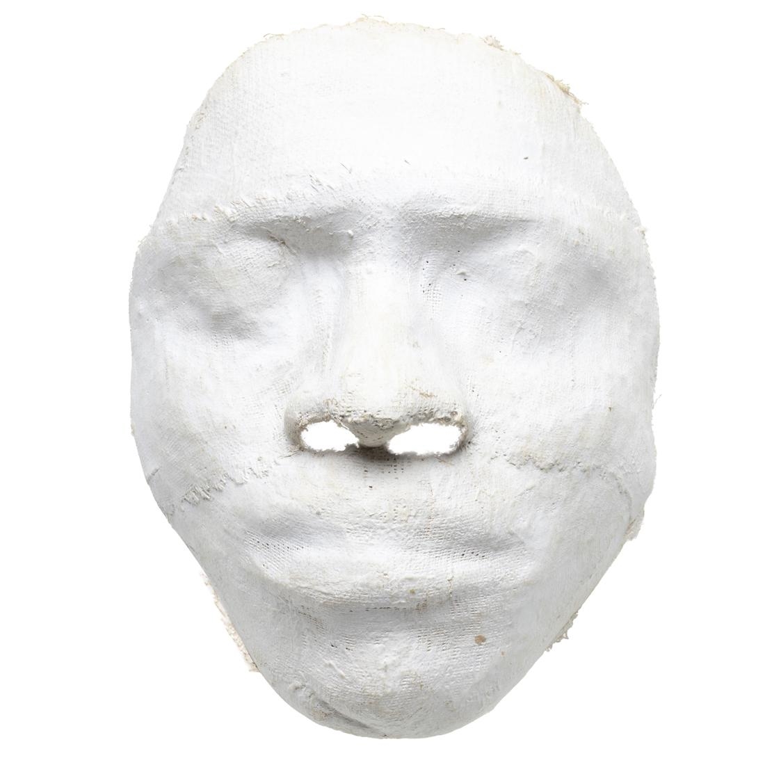 Artwork by Ruth Asawa, Mask of Roy Baxter, Made of plaster gauze sculpture