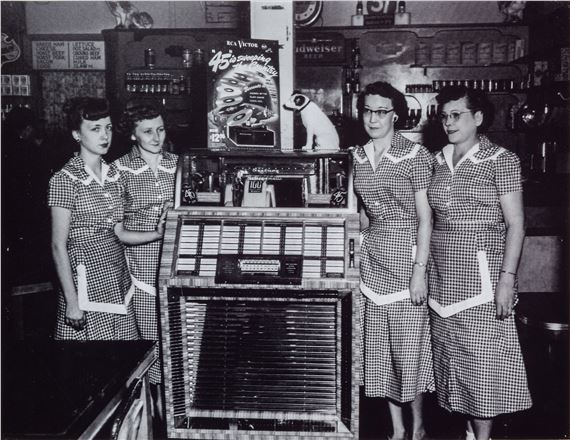 Cameriere e Juke Box, Memphis 1950 by Ernest Withers, 1950