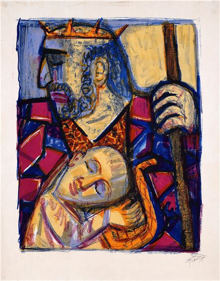 Saul und David by Otto Dix, 1958