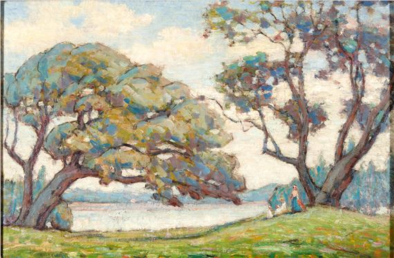 Women by the Lake by Clark Hobart