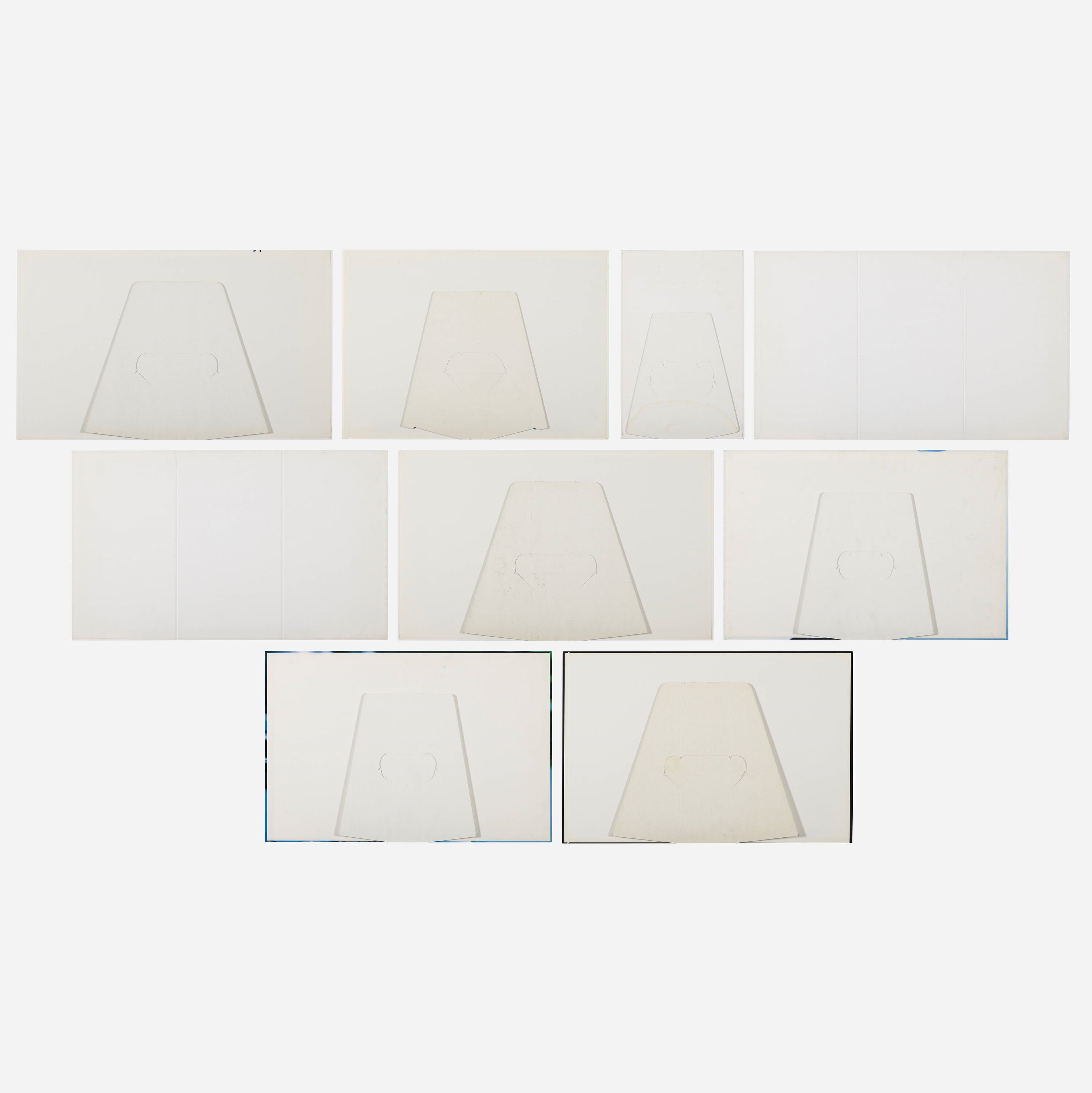 Artwork by Yohji Yamamoto, Collection of graphic displays and lookbooks, Made of panels