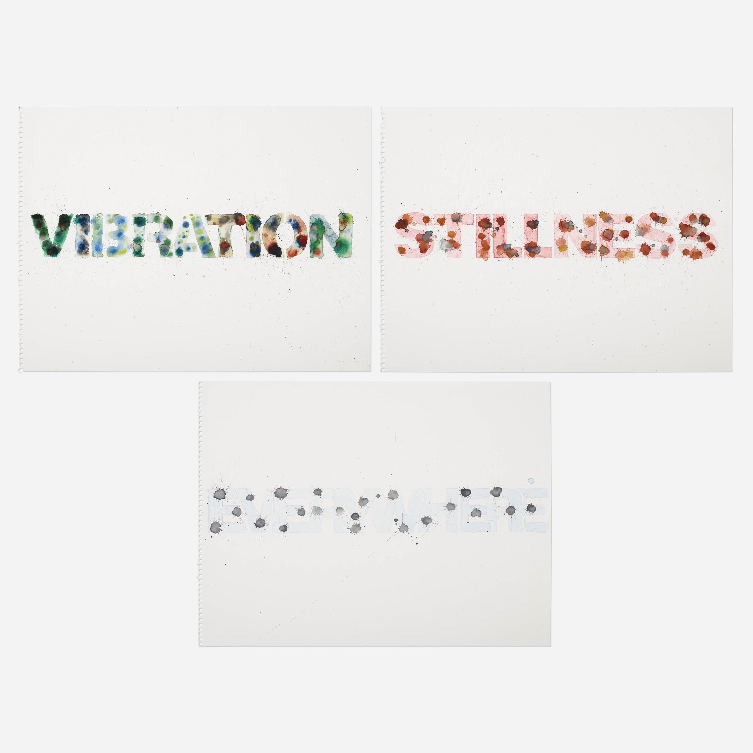 Vibration; Everywhere; Stillness (three works) - Jason Pickleman
