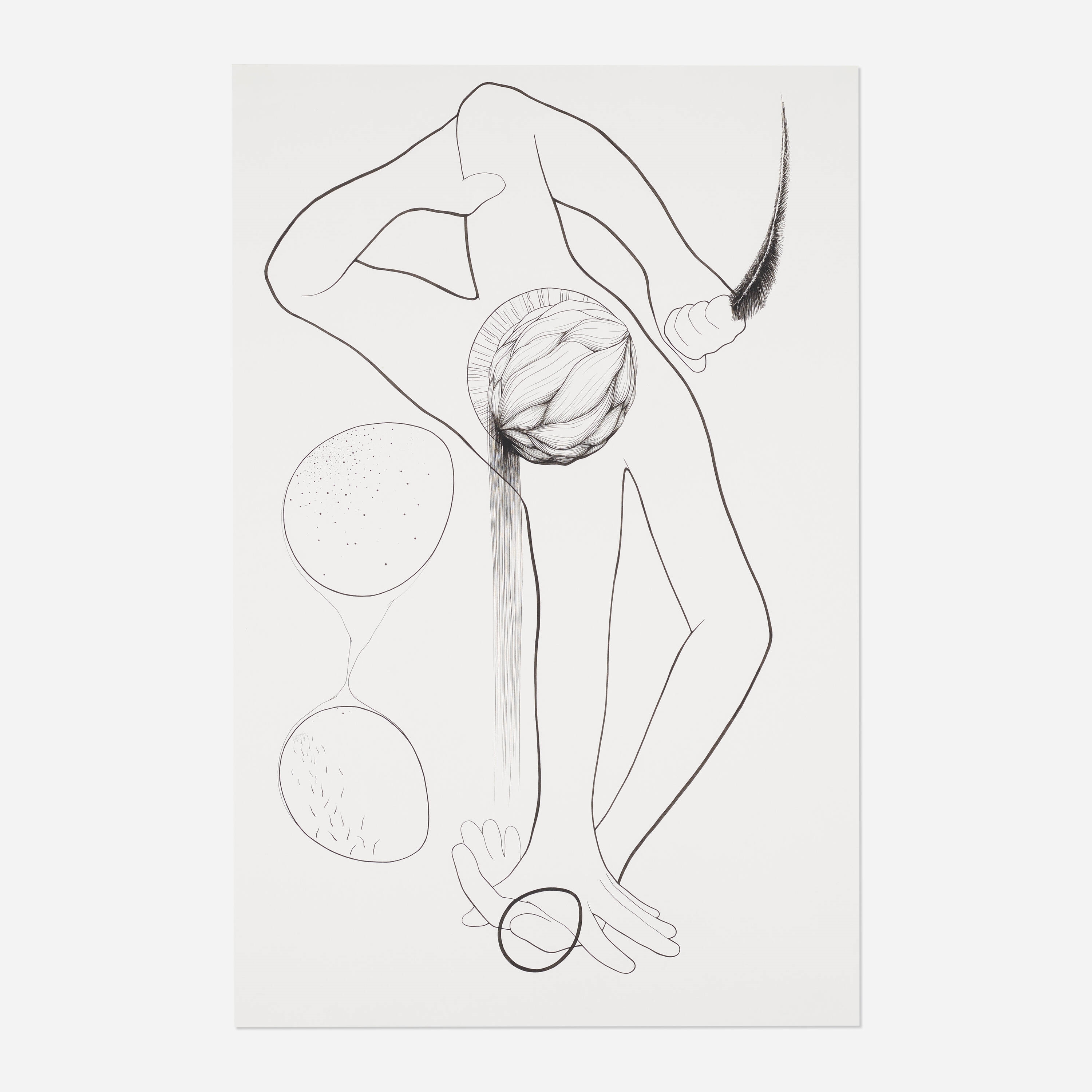 Artwork by KC Crow Maddux, Untitled, Made of ink on paper