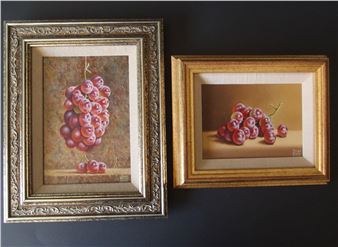 "Hanging Tokay Grapes" & "Red Grapes' - Jared Blake Sines