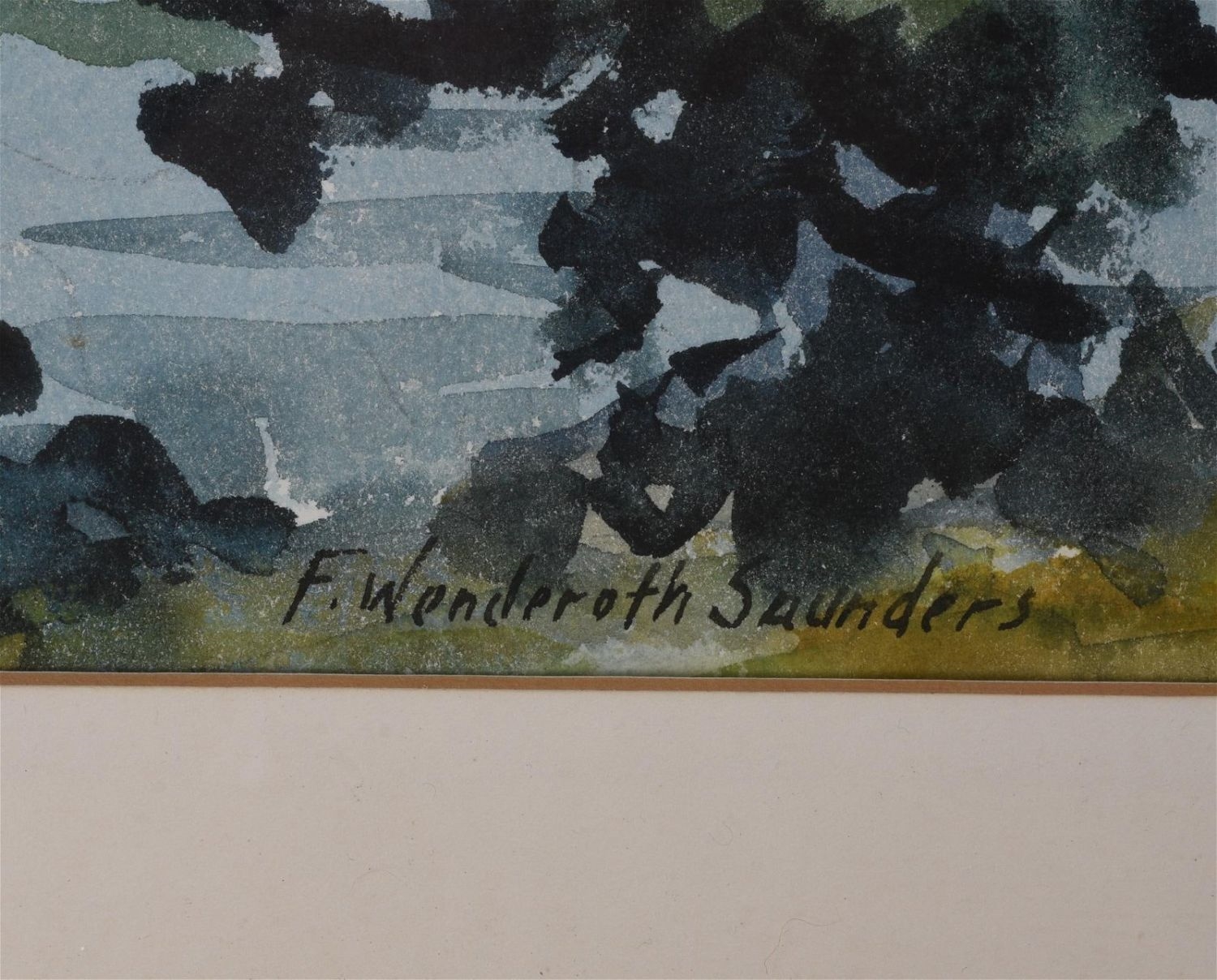 Artwork by Francis Wenderoth‏ Saunders, Maine Cove, Made of Watercolor on paper