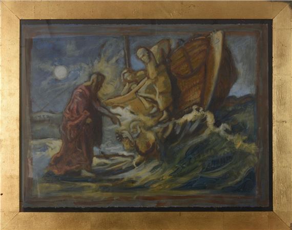 Rembrandt van Rijn | St. Peter Being Rescued by Jesus Christ | MutualArt