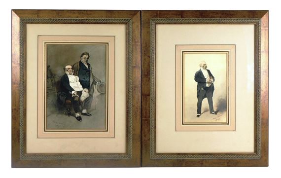 Henry Monnier et Luguet by Henry Monnier, circa 1867