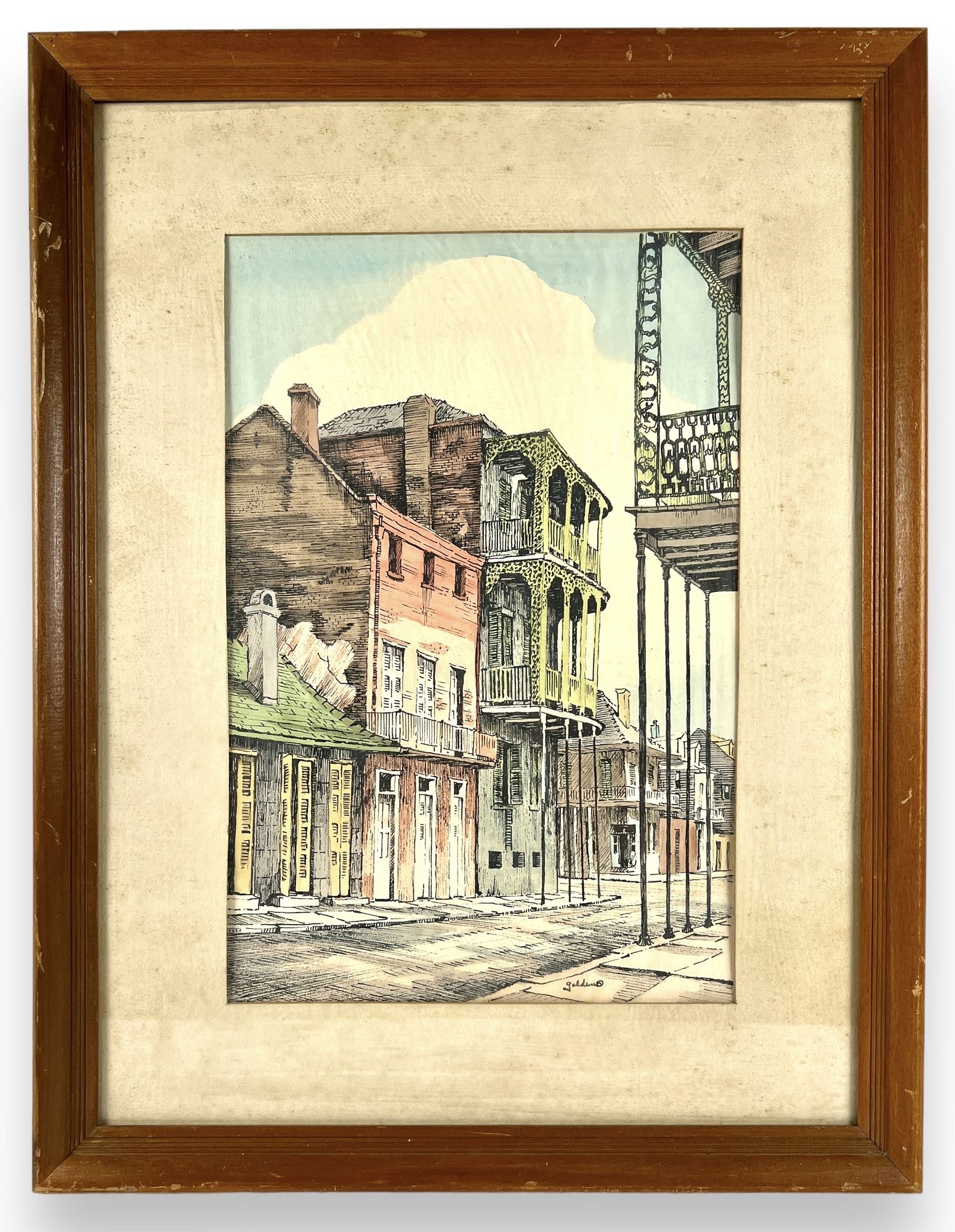 Rolland Golden frame has minor nicks seen throughout MutualArt