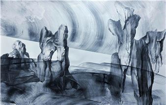 Katja Davar: Bobbin Tales From Landscape Blues - Bernhard Knaus Fine Art