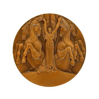 Art Deco bronze medal - Édouard Pierre Blin
