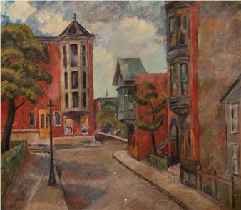 Street Scene, 1938 - William Earl Singer