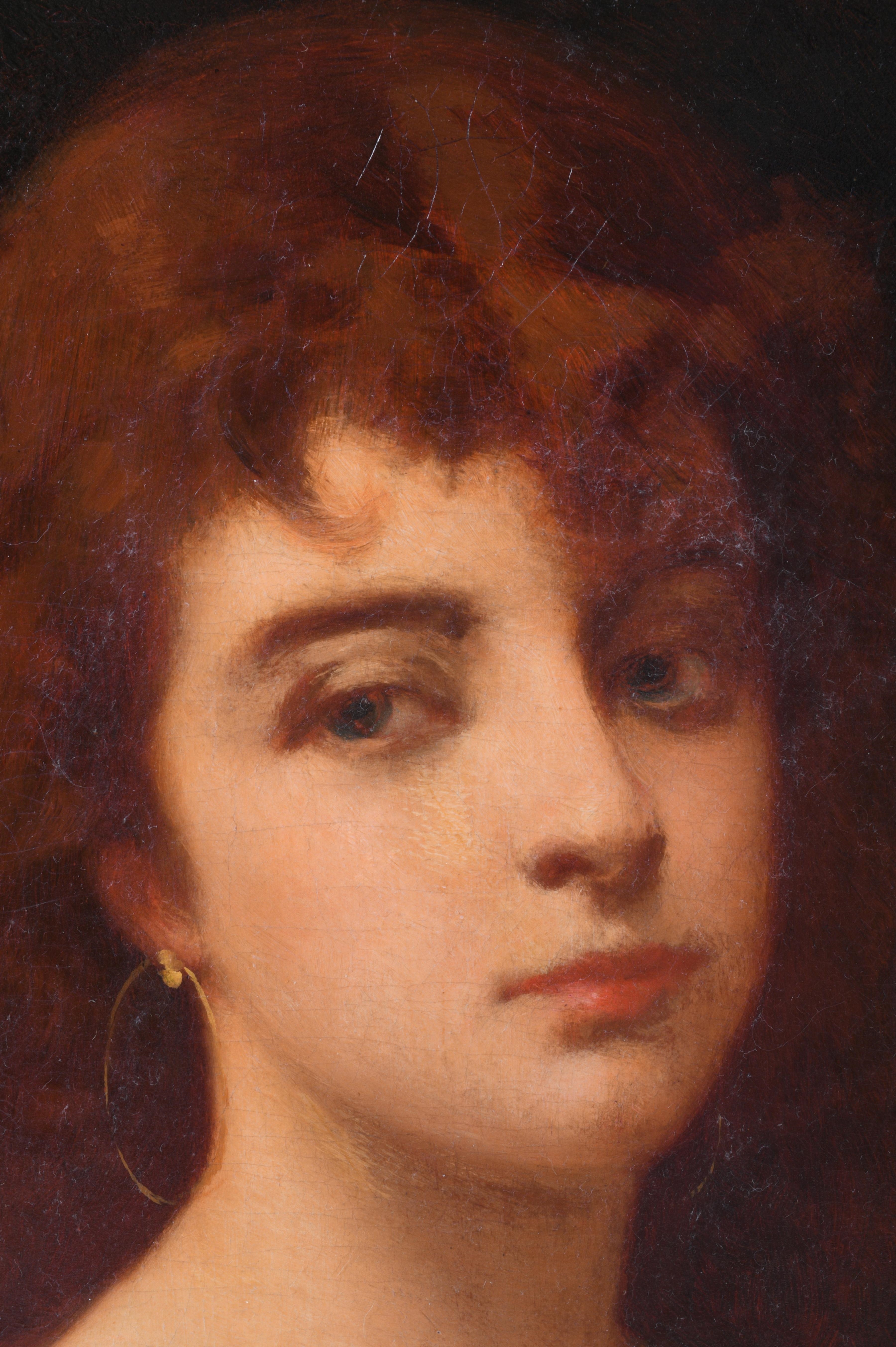 PORTRAIT BUST OF A WOMAN by William Adolphe Bouguereau