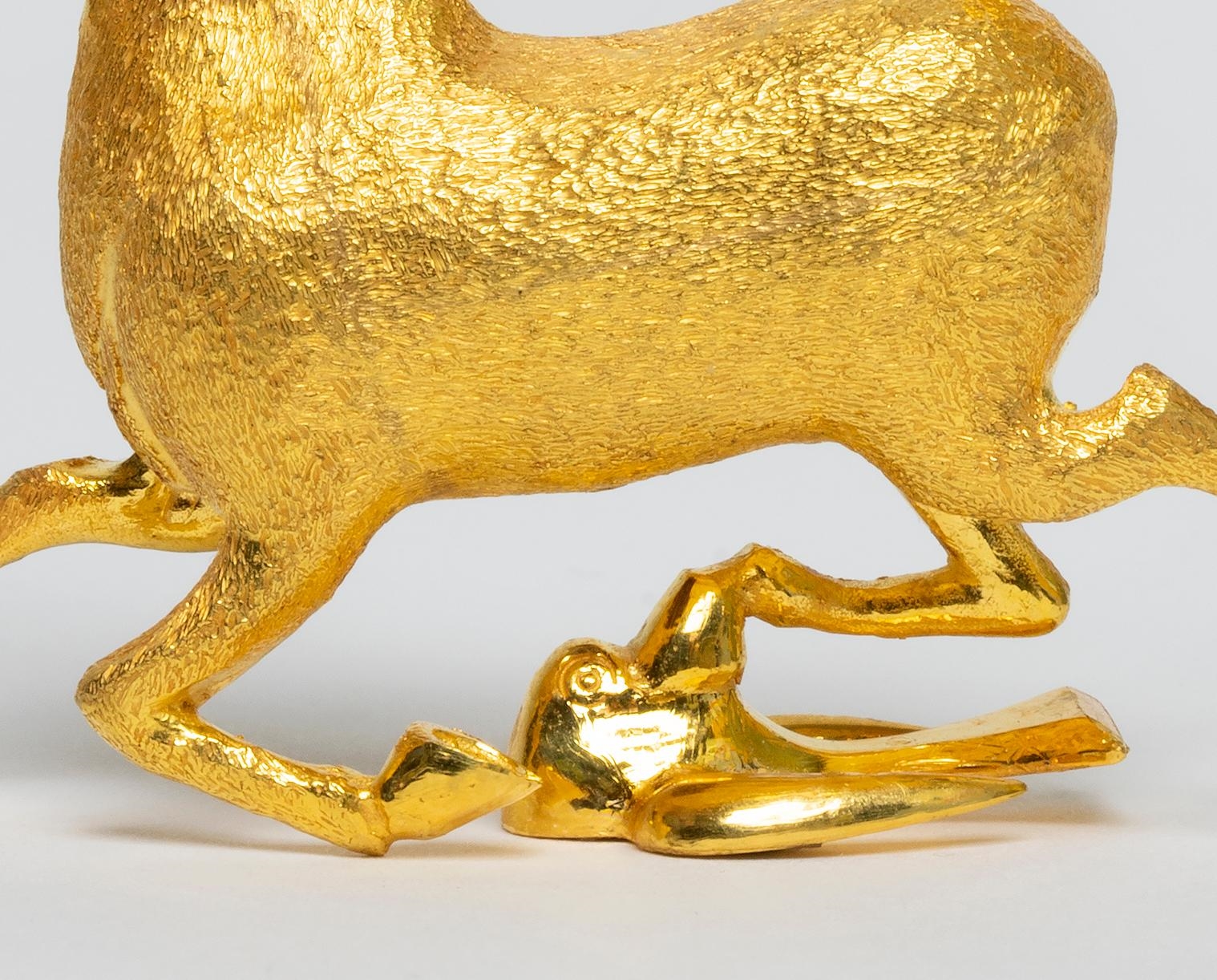 Artwork by Qian Fu, Flying Horse of Gansu, Made of Pure gold. 24k gold