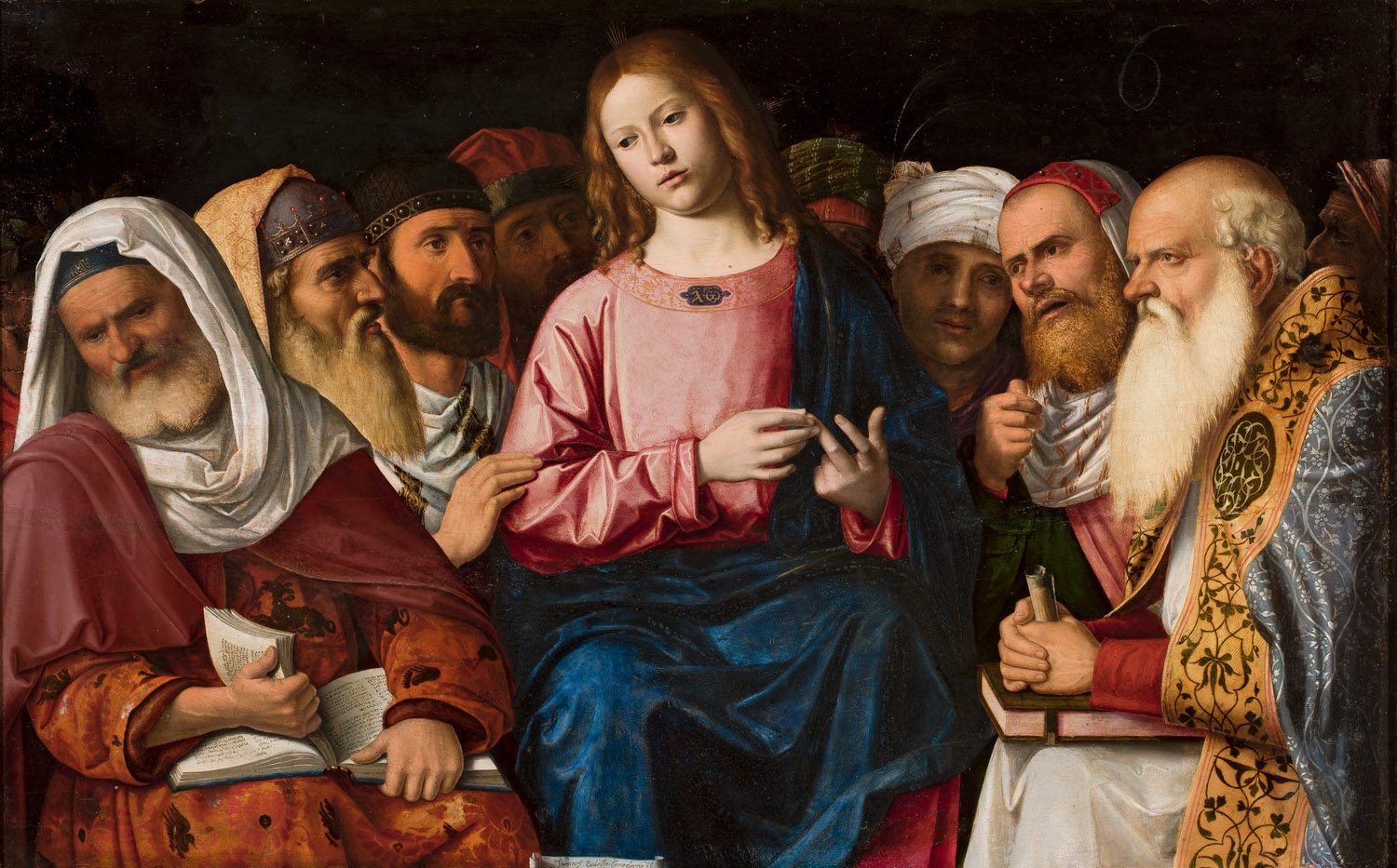 Adoption of the painting "Christ among the doctors" by Cima da Conegliano, 1504