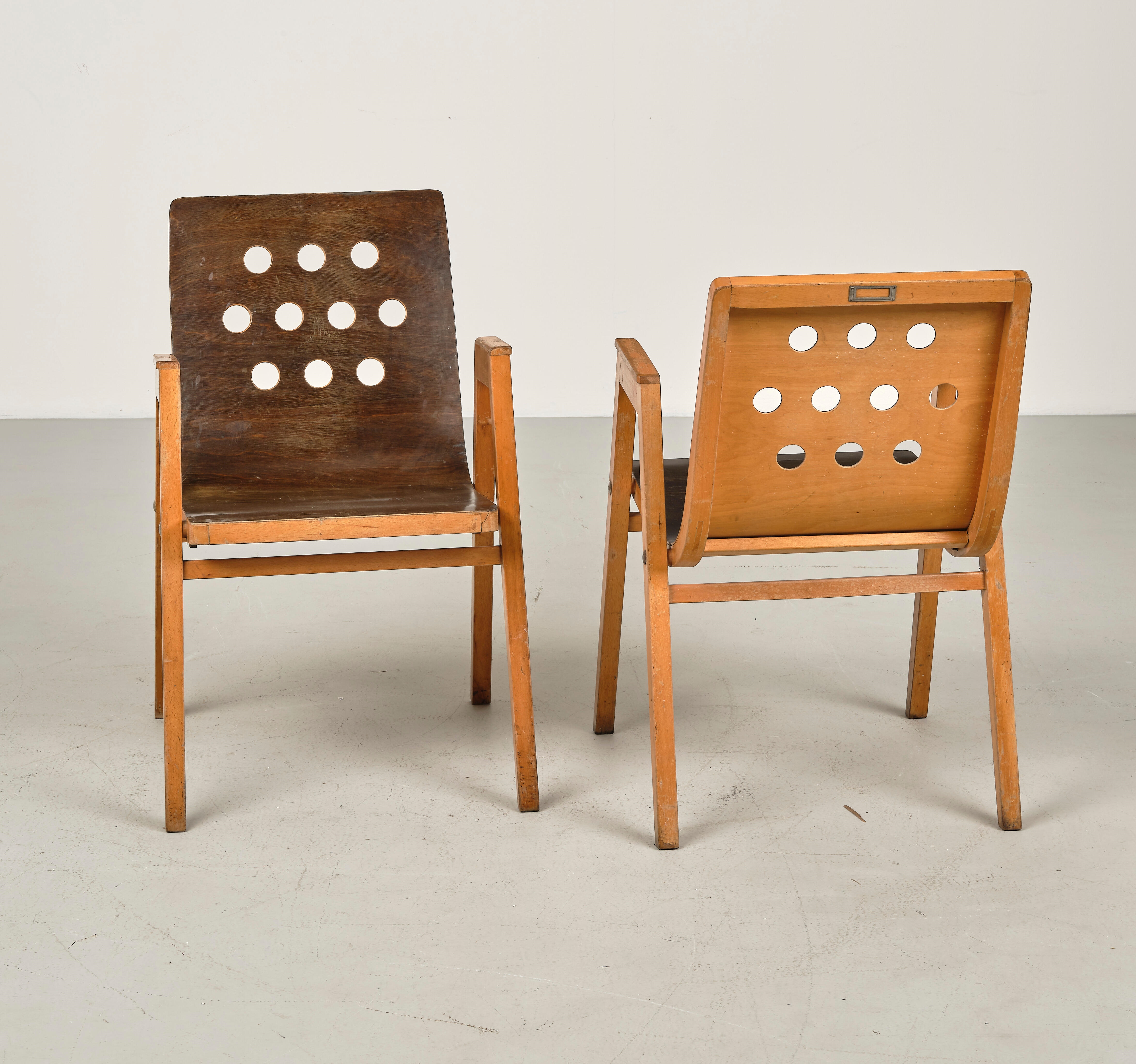 Roland Rainer | A set of six stacking chairs (mod. no. 3–4–3) (1951 ...
