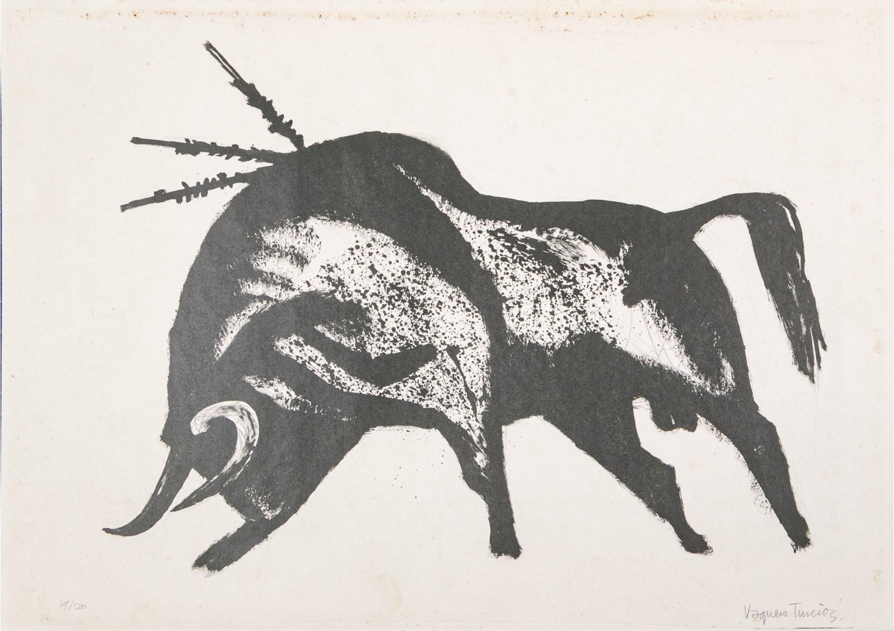 Joaquin Vaquero Turcios | BULL CHARGING | MutualArt