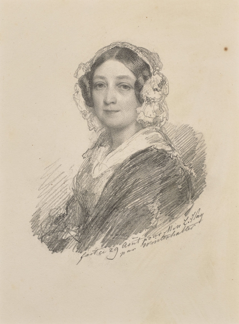 Portrait de Madame Louise Hay, Baronne Gudin by Franz Xaver Winterhalter