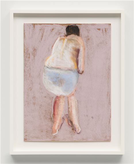 Self-Portrait Crouching Down (After Degas)
2015-2020 by Chantal Joffe, executed in 2015-2020
