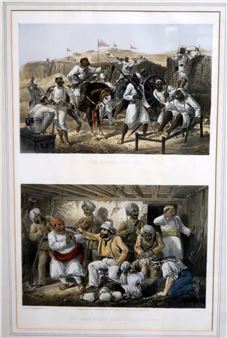 Mutinous sepoys, agents extracting treasure - G. F. Atkinson