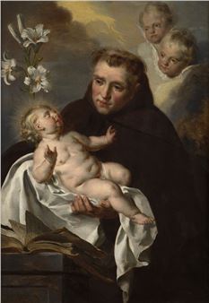 Saint Antoine de Padoue tenant l'Enfant Jésus - Pierre Joseph Verhaegen