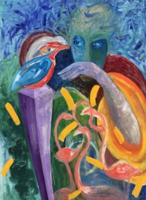 Kvinden og Fuglen II by Ursula Klara Reuter Christiansen, 95