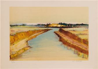 Color lithograph on paper - Louis Lamarque